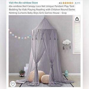 BRAND NEW dix-rainbow Bed Canopy Play Tent